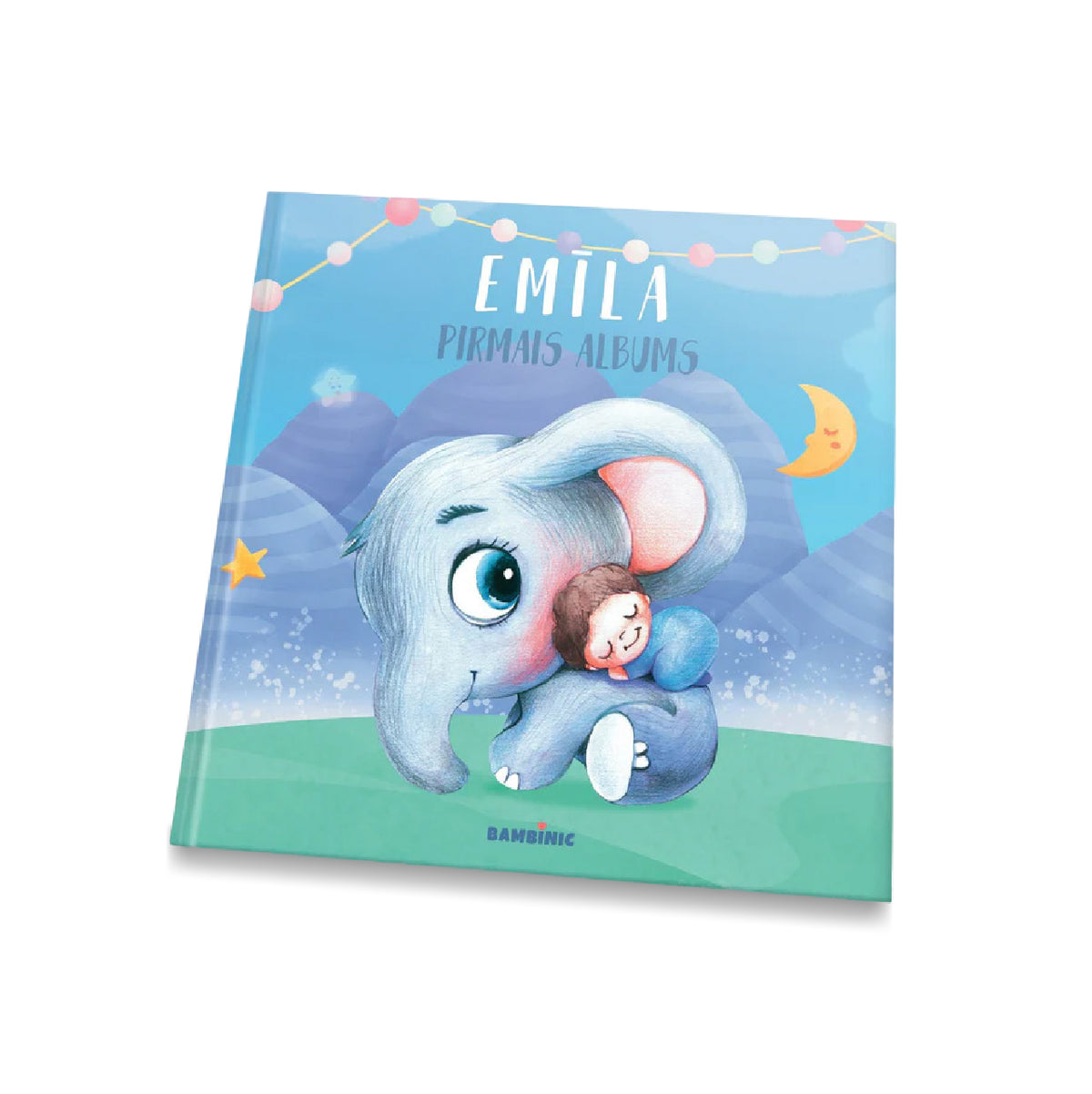 Dēliņa pirmais albums ar zilonīti uz zila vāka