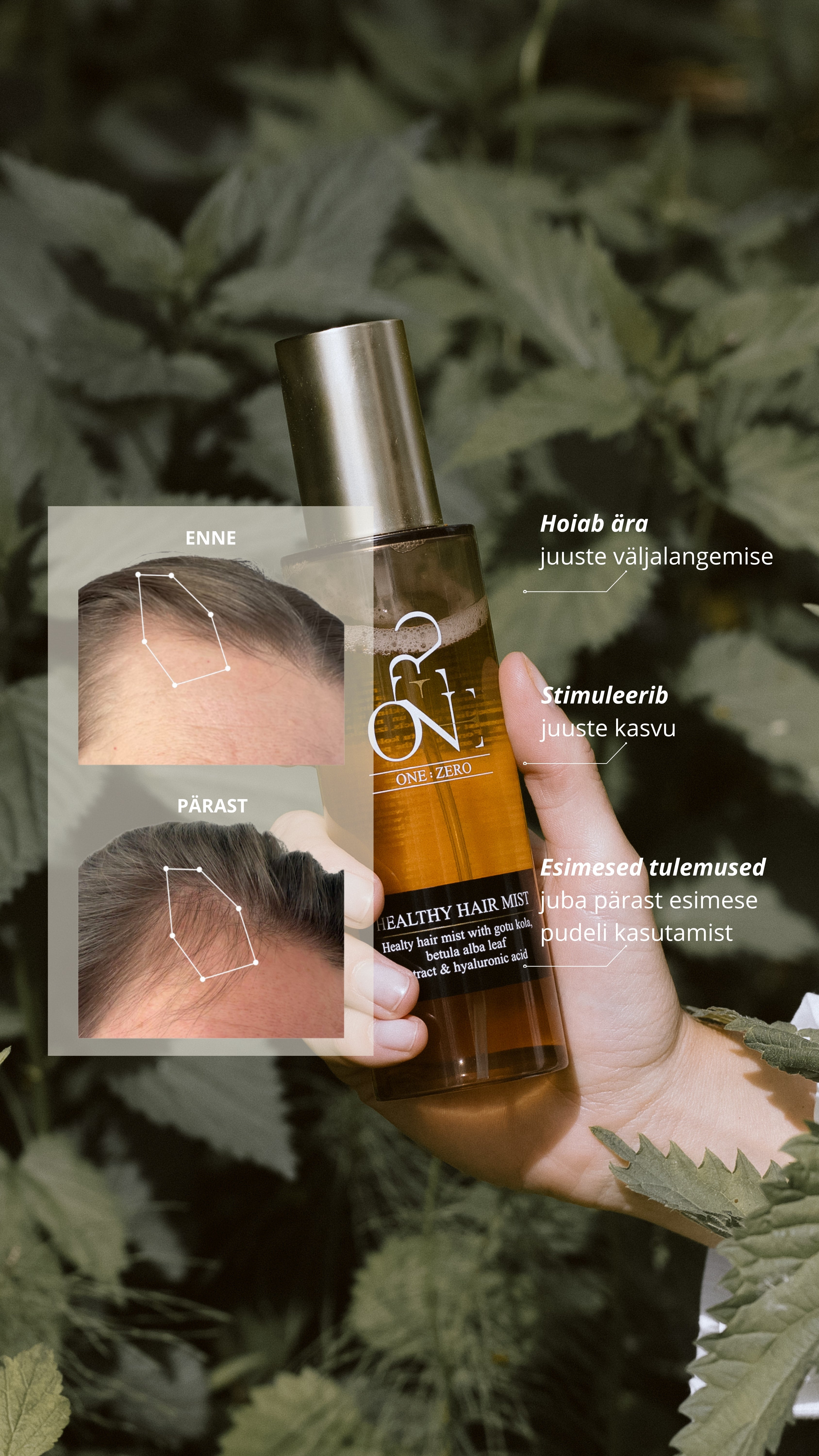 [et] Healthy Hair Mist: ennetab juuste väljalangemist, stimuleerib juuste kasvu