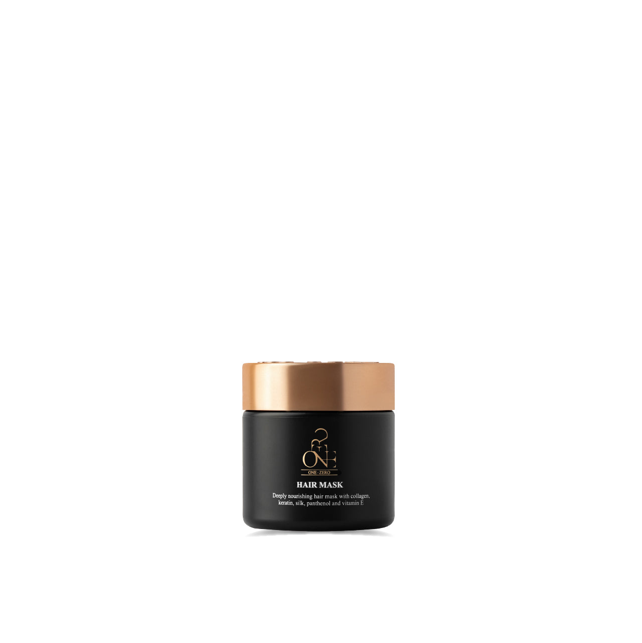 MINI deeply nourishing hair mask in a jar with a golden lid